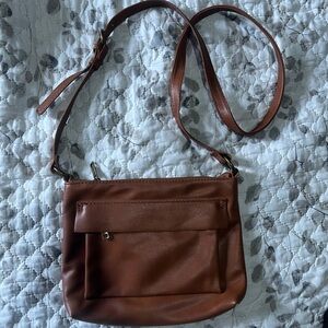 Universal Threads Brown Faux Leather Crossbody Bag